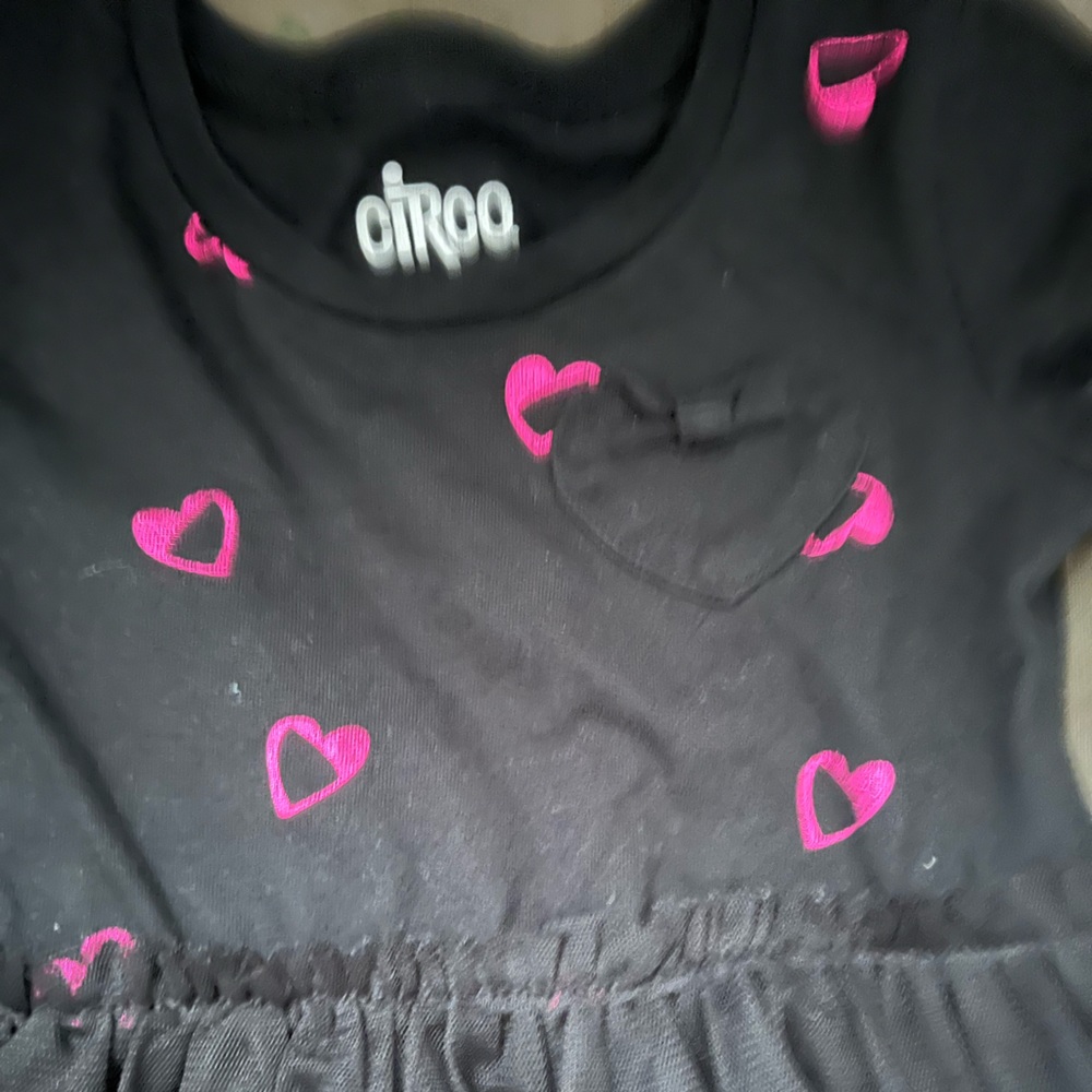 NEW LISTING- Circo black dress with hearts size XS 4/5 - Picture 2 of 3